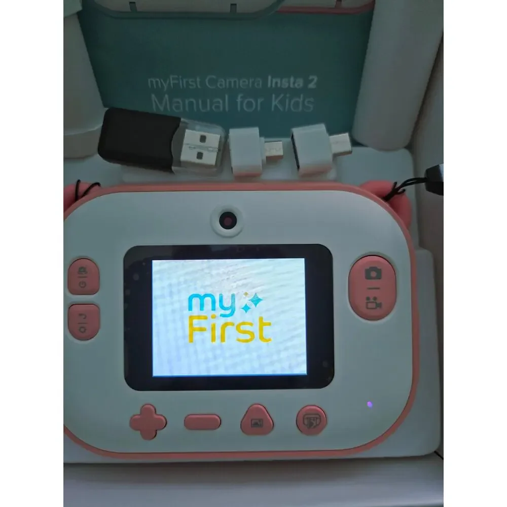 myFirst Camera Insta2 Starter Bundel! Color: Pink ( Prints Black & White Photos)
